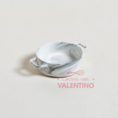 Fuente Porcelana Marmol Mini 13 Cm