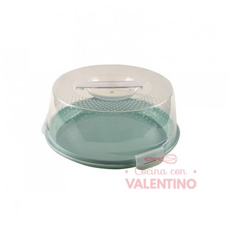 Porta Torta Plastico Dsaza con Agarradera 28x12
