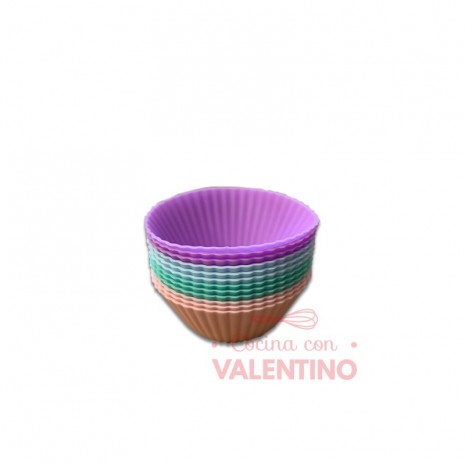 Molde Silicona Muffin Individual - 12 Un