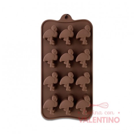 Molde Silicona Bombon Flamenco x12 - CM