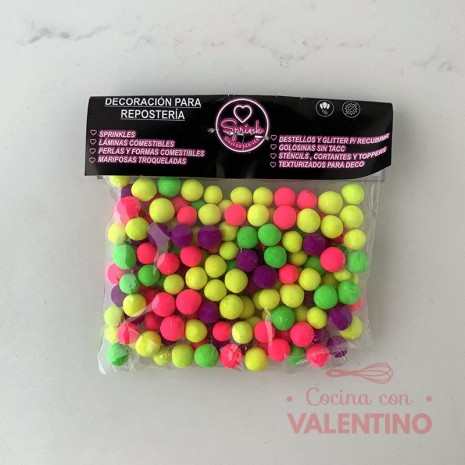 Perlas Sprink Neon Multicolor - 40 Grs