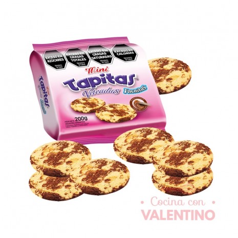Tapas Alfajor Fachitas Veteadas Mini - 200 Grs