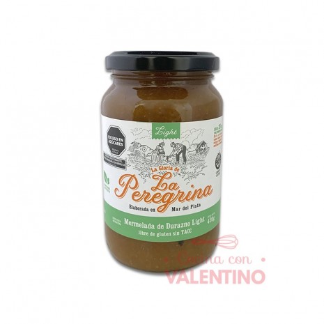 Mermelada La Peregrina Durazno Light - 450 Grs