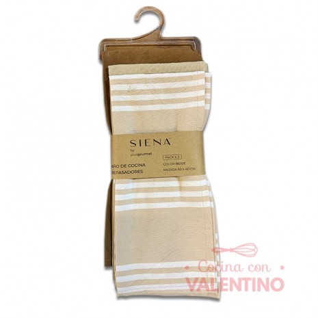 Set Repasador Algodon 60x40 - 3 Un
