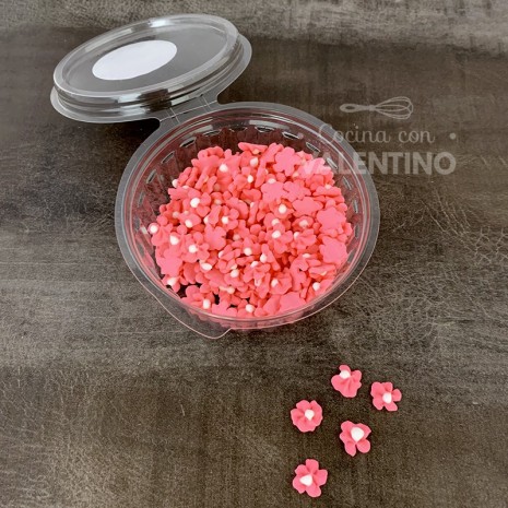 Adorno de Azucar Durazno Mini Fucsia - 200u