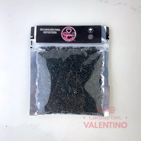 Sprinkles Color Negro Sprink - 50 Grs