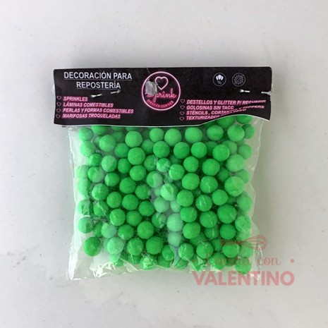 Perlas Sprink Neon Verde - 40 Grs
