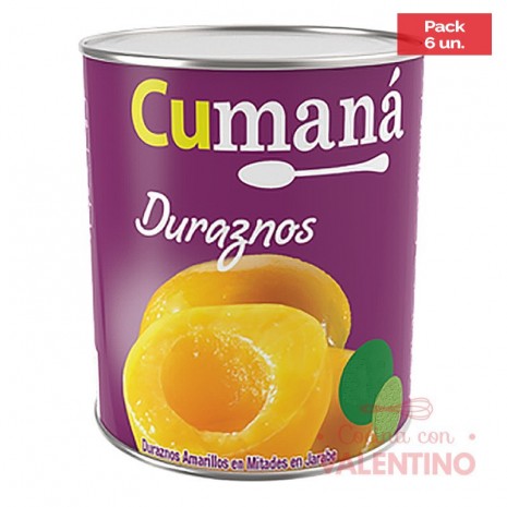Durazno en Almibar Cumana - 3 Kg - Pack 6 Un