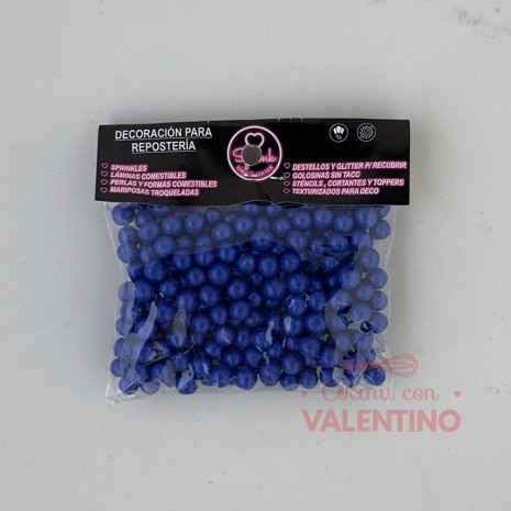 Perlas Sprink Nacaradas Azul - 40 Grs