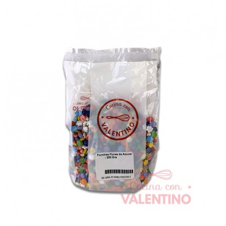 Formitas Flores de Azucar Multicolor - 250 Grs