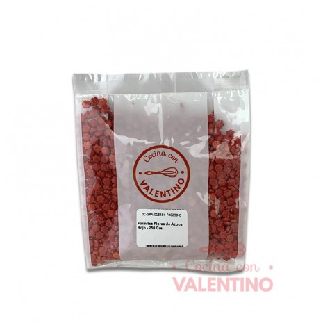 Formitas Flores de Azucar Rojo - 250 Grs