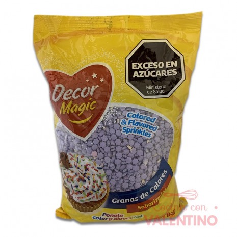 Formitas Flores de Azucar Lila - 1 Kg