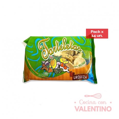 Tarteleta Urquiza Dulce - 180 Grs - Pack 14 Un