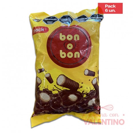 Obleas Snack Bon o Bon - 800 Grs - Pack 6 Un.