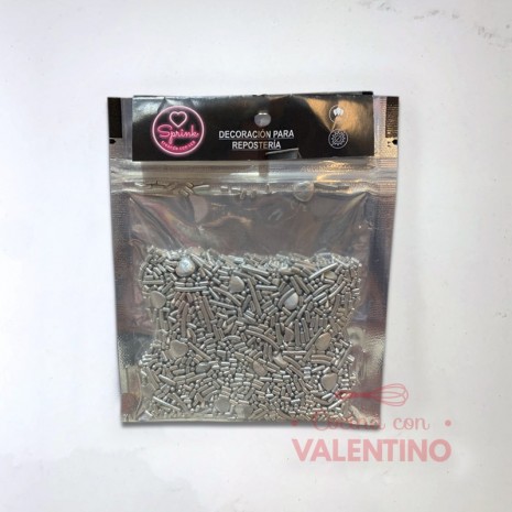 Sprinkles Color Plata Sprink - 50 Grs