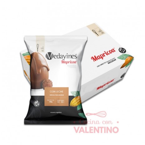Baño de Moldeo Mapricoa Medayines Leche - 500 Grs - Pack 6 Un.
