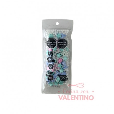Drops Pastelar Mix Sirenas - 35 Grs
