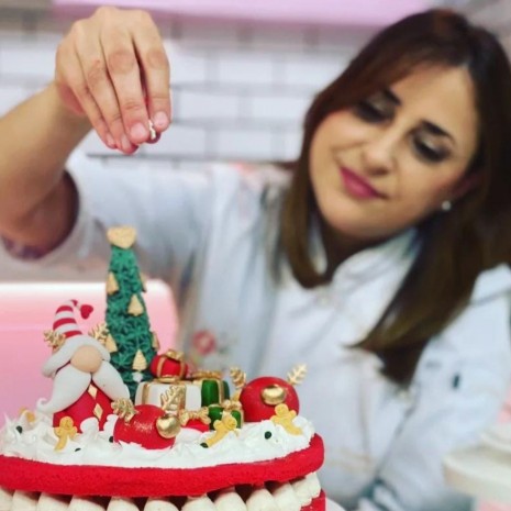 Clase de pastelería y decoración navideña