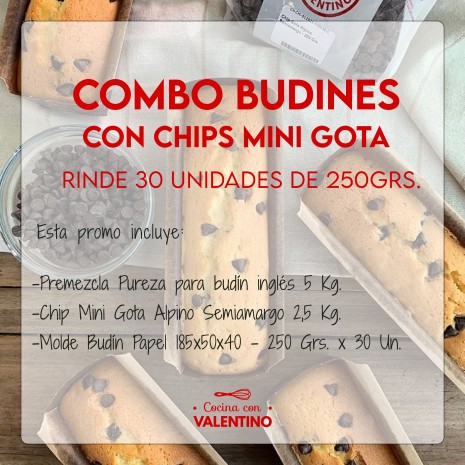 Combo Navidad - 30 Budin con Chips