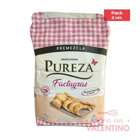 Premezcla Pureza Factugras - 5 Kg - Pack 2 Un