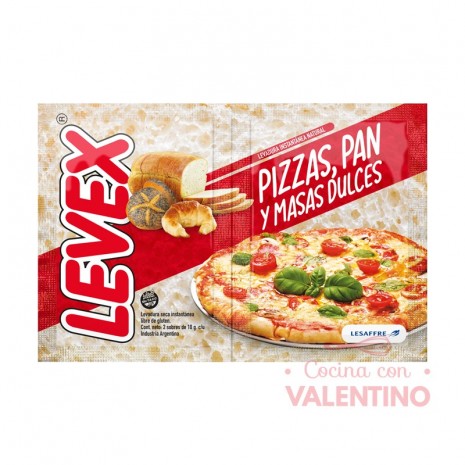 Levadura Seca Levex Display - 2 Sobres - 10 Grs c/u