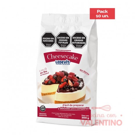Cheesecake Ledevit - 300 Grs - Pack 10 Un