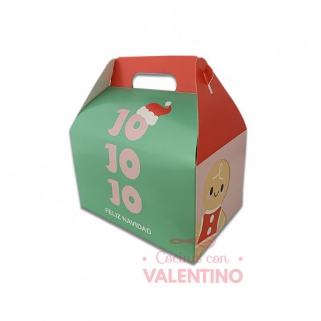 Caja Maletin Mini Diseño Navidad 15x10x9cm