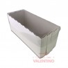 Caja Budin con Tapa PVC 12.5x10x10cm
