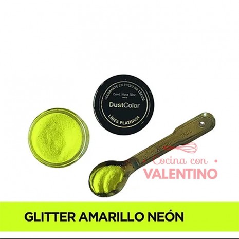 Glitter Dust Color - Neon Amarillo