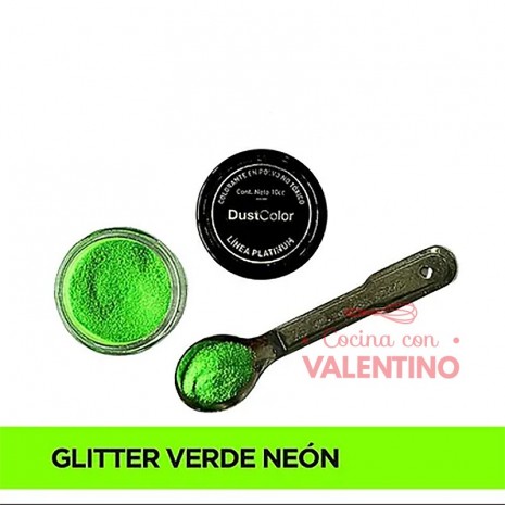 Glitter Dust Color - Neon Verde