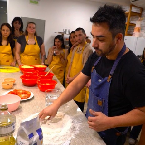 Clase de pizzas con Baltazar Sanguinetti