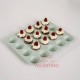 Molde Mini Muffin Isabel Vermal 20 Un Verde Claro