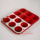 Molde Muffin Isabel Vermal 12 Un Rojo