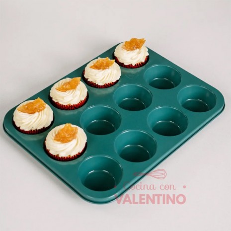 Molde Muffin Isabel Vermal 12 Un Verde