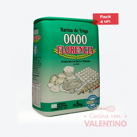 Harina 4/0 Florencia - 5Kg Pack 4 Un.