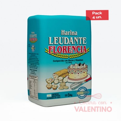 Harina Leudante Florencia - 5Kg Pack 4 Un.