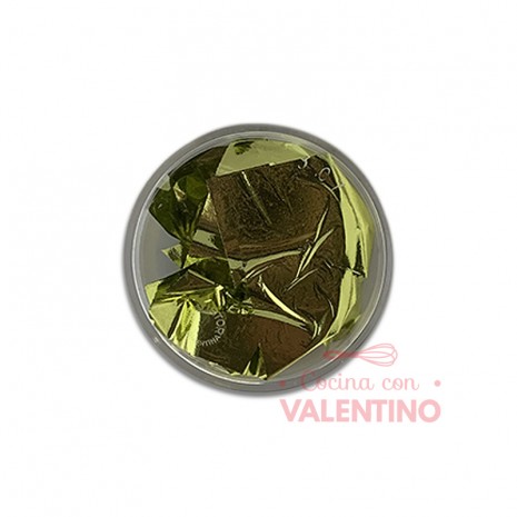 Lamina Comestible King Dust Amarillo Lima - Pote 2 Un.