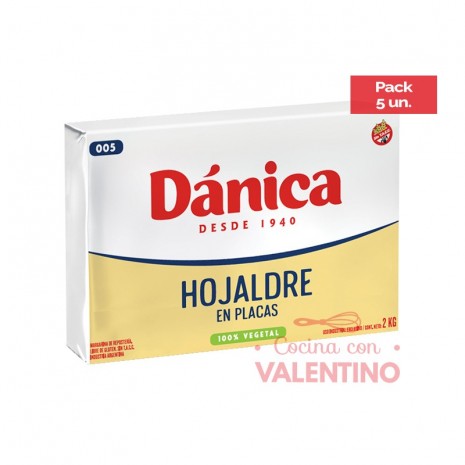 Margarina Hojaldre Tradicional 005 Danica - 2 Kg - Pack 5 Un.