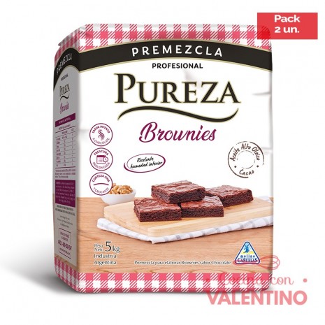 Premezcla Pureza Brownie - 5 Kg - Pack 2 Un.