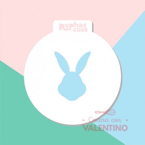 Stencil Ruphas C058 Cupcake Conejo Mod.4