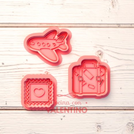 Cortante + Sello DeliPrint Set Mini Viajes