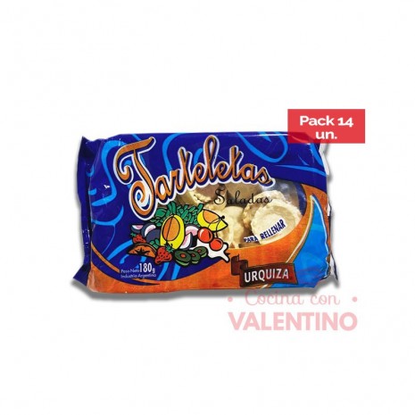 Tarteleta Urquiza Salada - 180 Grs - Pack 14 Un