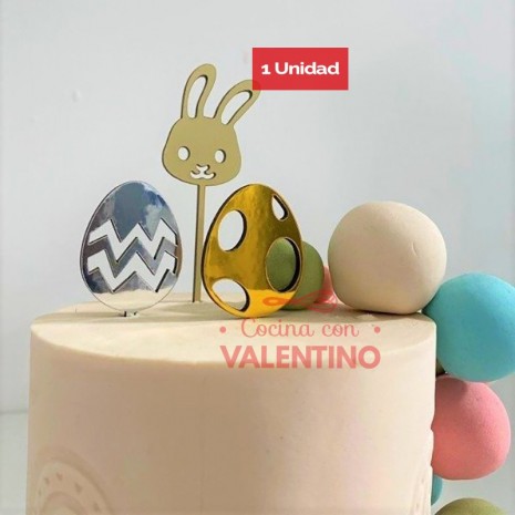 Cake Topper Plaqui Mini Pascuas - 1 Und
