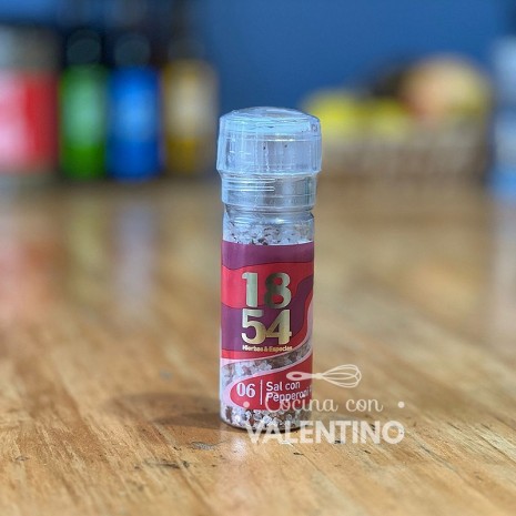 Especias 1854 Molinillo Sal con Pepperoni - 100 Grs