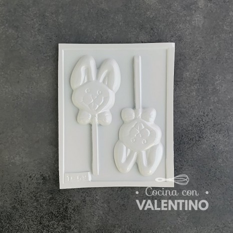 Placa Plastichok Chupetin Cara Conejo X 2 1559A