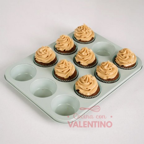 Molde Muffin Isabel Vermal 12 Un Verde Claro