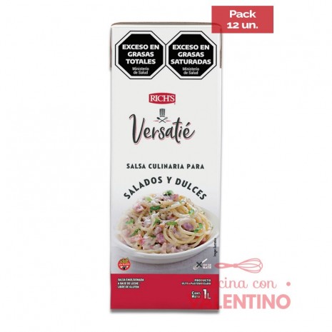 Crema Versatie UHT Rich - 1 Lt - Pack 12 Un.