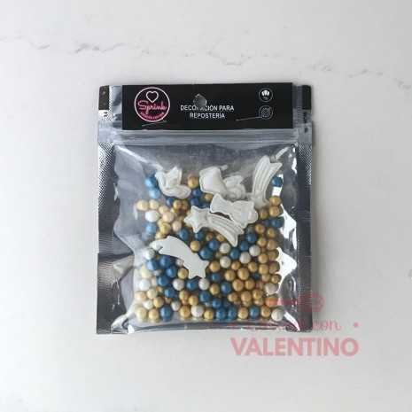 Mix Perlas y Formas Comunion/Bautismo Sprink
