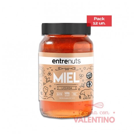 Miel Entrenuts Liquida - 500 Grs - Pack 12 Un.