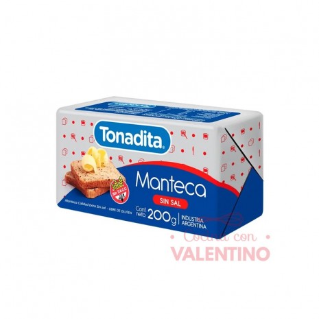 Manteca Tonadita SIN SAL - 200Grs